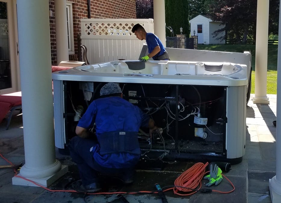 Nova junk can break down and haul away a hot tub, shed, or fencing, as well as yard waste