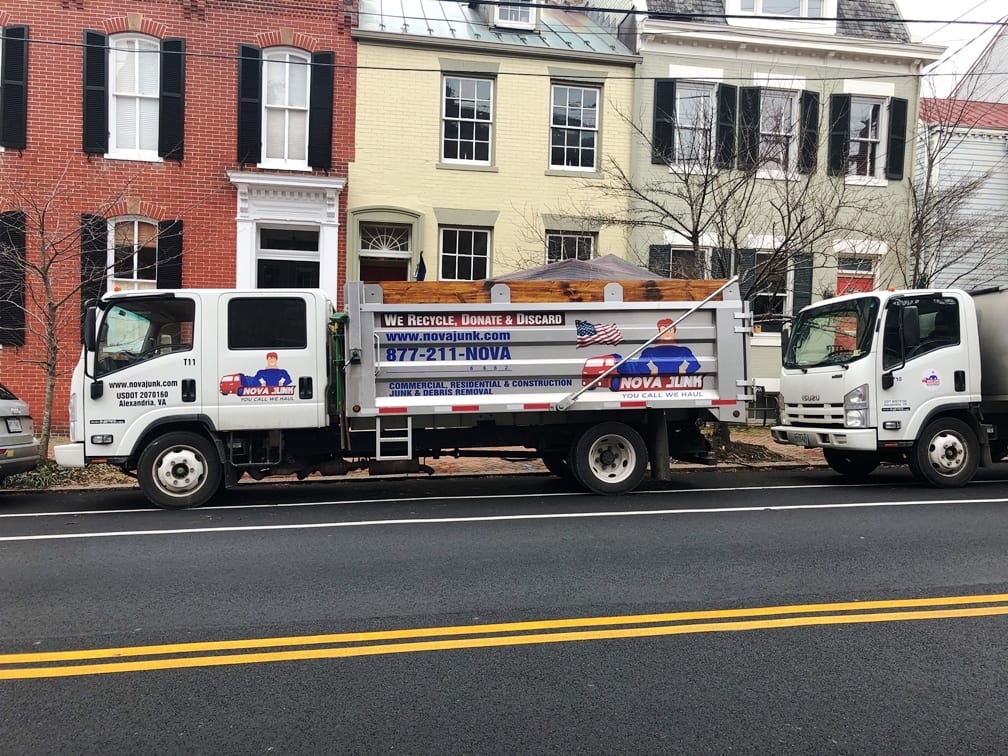 Nova Junk provides junk removal services to homes and businesses in Alexandria, Virginia